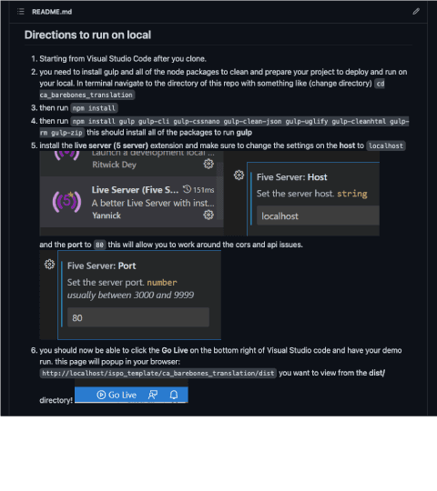 documentation for the Consulting Academy template